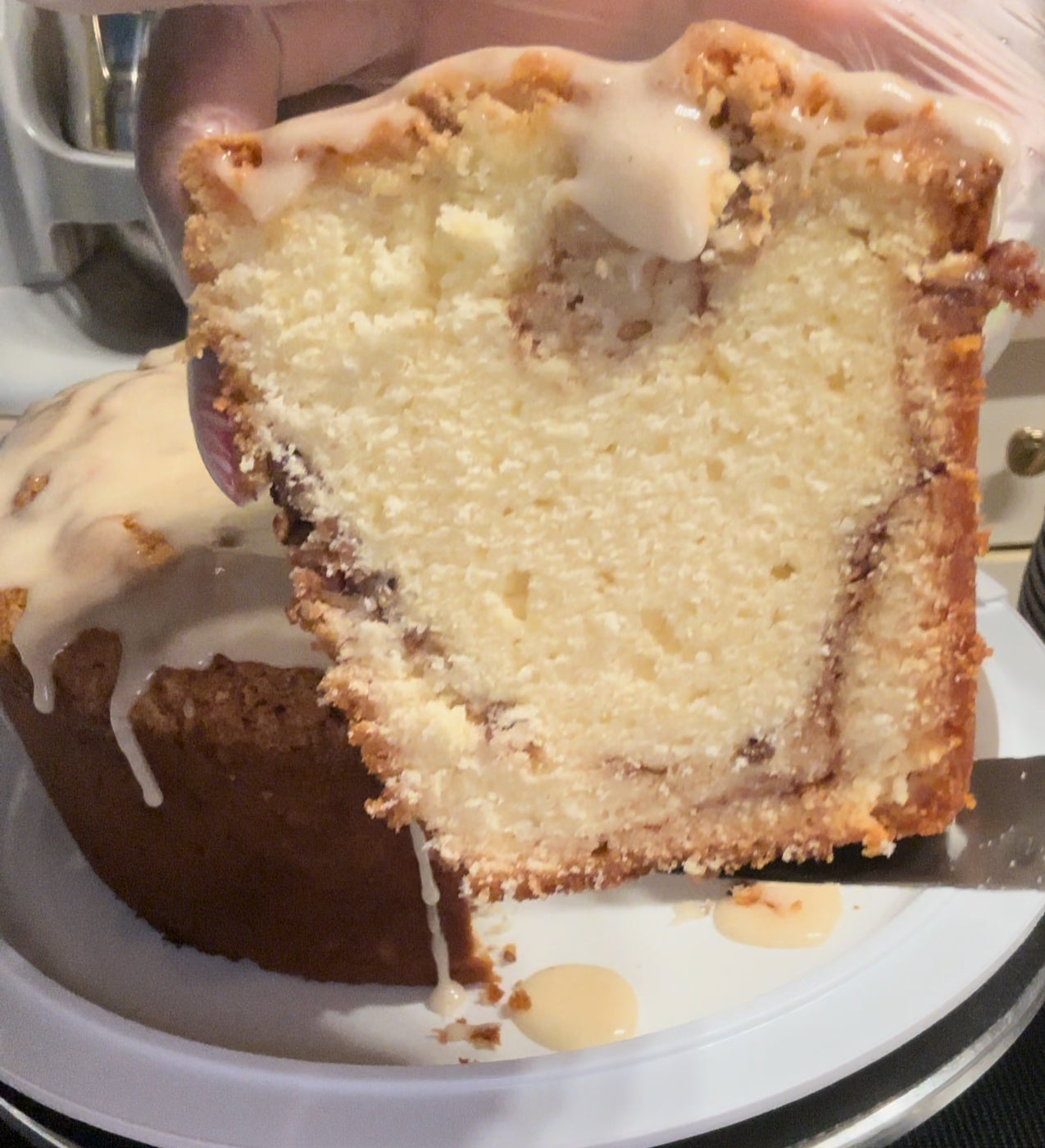 Cinnamon Roll Pound Cake Recipe Card