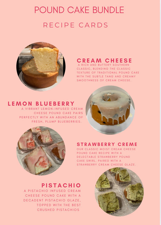 Cream Cheese Pound Cake Bundle